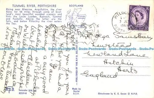 R494275 Perthshire Tummel River The N P O Dexter K G Govan