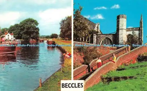 R496225 Beccles The Cut River Waveney Pudding Moor Steps PLC13248 Multi View