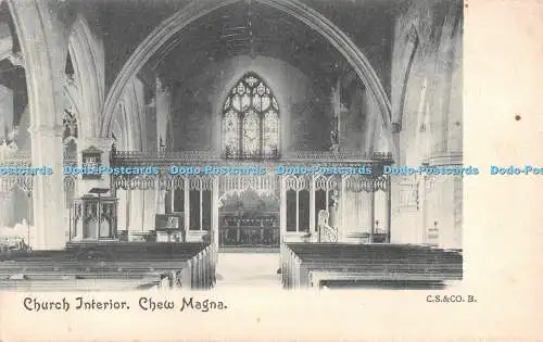 R496234 Church Interior Chew Magna C S Co