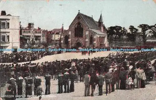 R499847 Garrison Church Parade Portsmouth J W M Series Landport Milton 1909