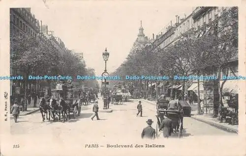 R494382 Paris Boulevard des Italiens B F 1904