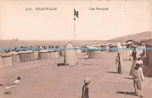 R496324 ELD 406 Deauville Les Parasols G F Le Havre