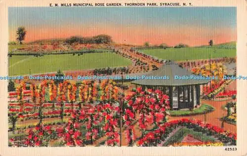 R499856 E M Mills Municipal Rose Garden Thornden Park Syracuse N Y 42523 Wm Jubb