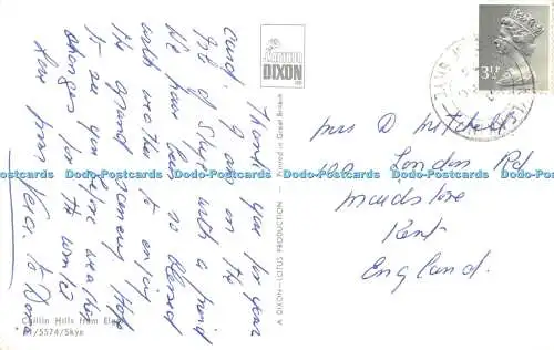 R494402 Cuillin Hills From Elgot A Dixon Lotus J Arthur Dixon