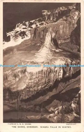 R498105 A G H Gough The Caves Cheddar Niagra Falls in Winter