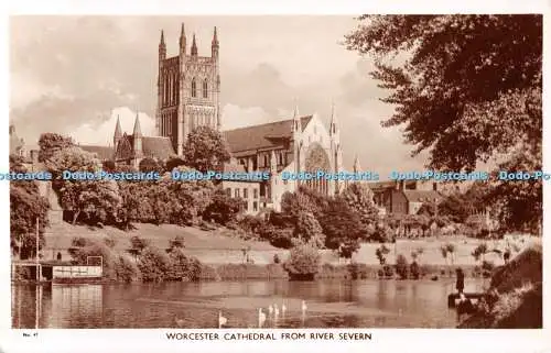 R499975 No 47 Worcester Cathedral from River Severn RP