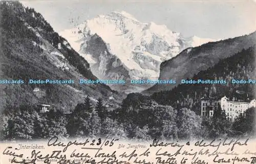 R496521 Interlaken Die Jungfrau Gabler 1905