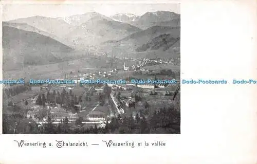 R500120 Wesserling u Thalansicht Wesserling et la vallee Rosenblatt