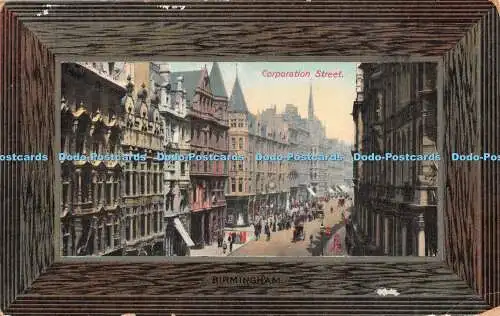 R501539 Birmingham Corporation Street Tuck Framed Gem 5787 1909