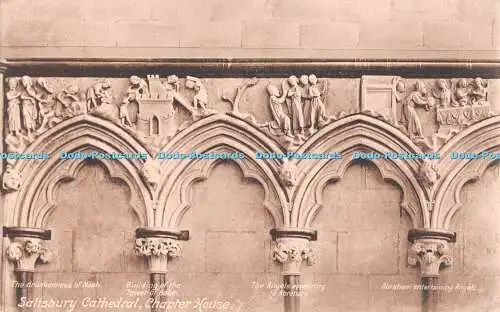 R501562 Salisbury Cathedral Chapter House The betrunkenness of Noah Building of th