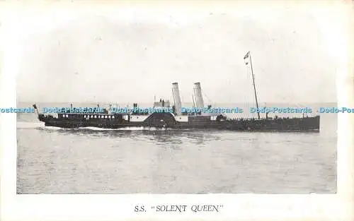 R501585 S S Solent Queen Postkarte 1927