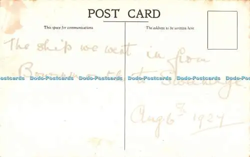 R501585 S S Solent Queen Postkarte 1927