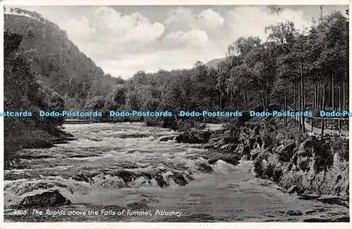 R500242 Pitlochry The Rapids above the Falls of Tummel