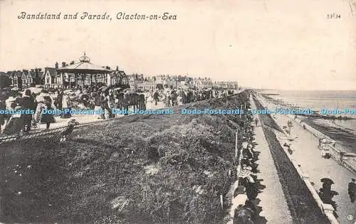 R501625 Clacton on Sea Bandstand and Parade Valentines Series 1907