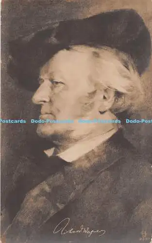 R498482 Richard Wagner Postkarte