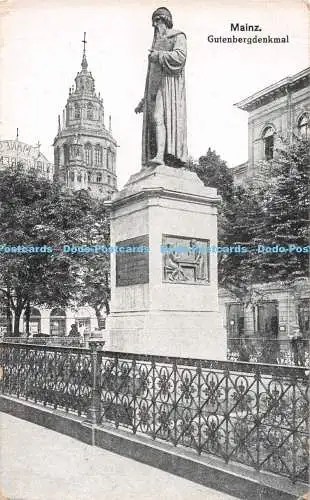 R498715 Mainz Gutenbergdenkmal C S M Nr 12 1919