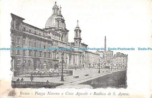 R500521 Roma Piazza Navona o Circo Agonale e Basilica di S Agnese