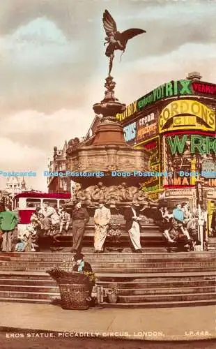 R498804 London Piccadilly Circus Eros Statue Lansdowne Publishing LL Serie RP