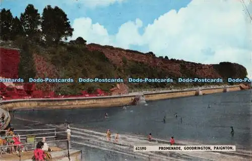 R500593 Paignton Promenade Goodrington Postkarte