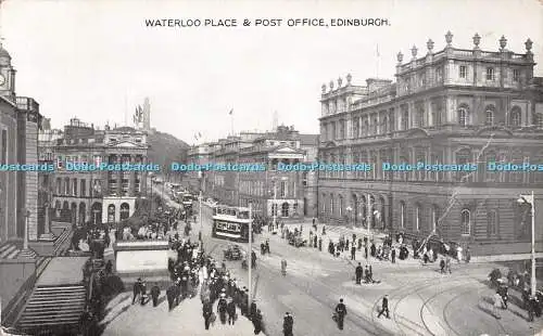 R501986 Edinburgh Waterloo Place and Post office J M Caledonia Serie