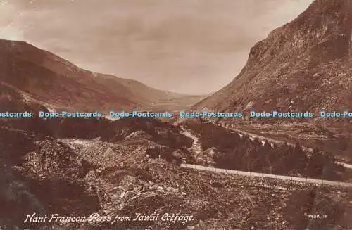 R500722 Nant Francon Pass aus Idwal Cottage Valentine X L Serie Echtfoto Auto