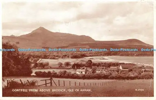 R500810 Isle of Arran Goatfell From Above Brodick Valentine Phototypie