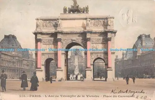 R500926 Paris L Arc de Triomphe de la Victoire Place du Carrousel 1903