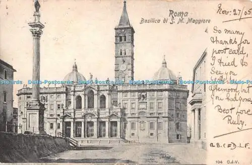 R502299 Roma Basilica di S M Maggiore Postkarte