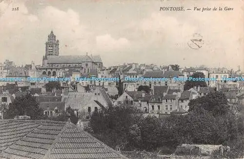 R500965 Pontoise Vue Prise de la Gare Postkarte