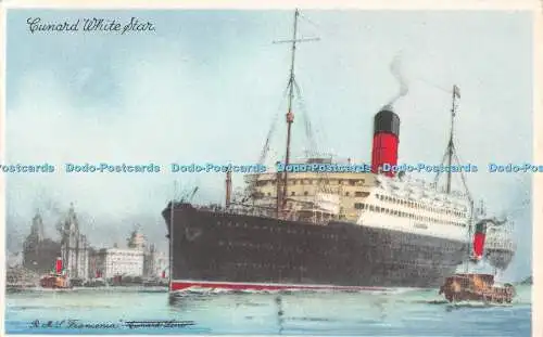 R502322 Cunard White Star R M S Franconia Cunard Line