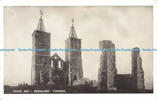 R502348 Herne Bay Reculver Towers Postkarte