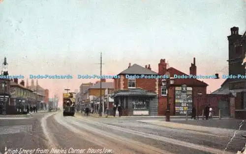 R502435 Hounslow High Street From Neale Corner B and D Kromo Series Pict Postcar
