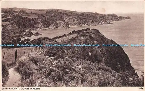 R502615 Lester Point Combe Martin 9274 Solograph Series De Luxe Photogravure E A