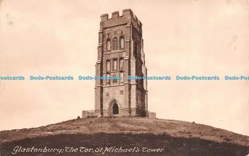R502635 Glastonbury The Tor St Michaels Tower T W Phillips No 38383 Friths Serie
