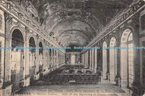 R502686 Versailles Galerie des Glaces Salle de la signature de la Paix 1919 Mirr