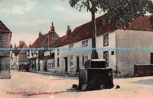 R502721 Cross and Star Inn Alfriston 467 W Brooker Sussex Gardens Eastbourne