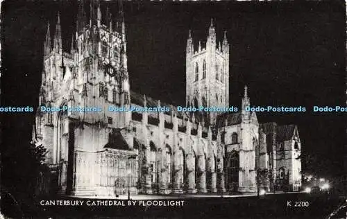 R502797 Canterbury Cathedral by Floodlight K 2200 Silveresque 3059V Style Valent