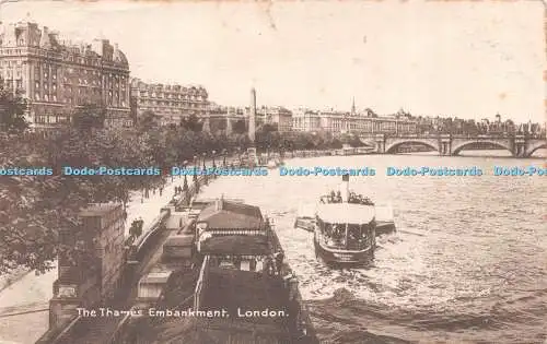 R502848 The Thames Embankment London National Series M and L No 1 1919