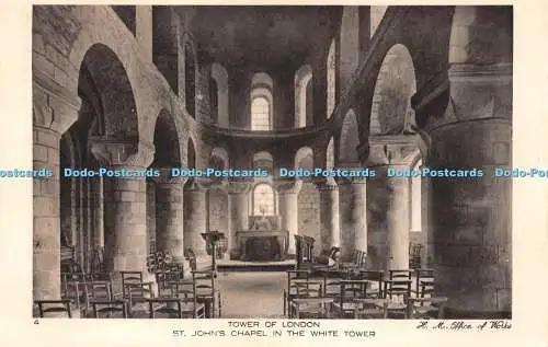 R502896 4 Tower of London St Johns Chapel im White Tower H M Office of Works