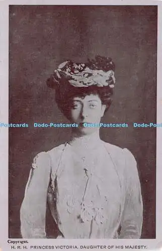 R502959 H R H Prinzessin Victoria Tochter seiner Majestät G D und D L Postkarte