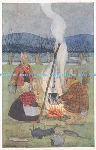 R503180 The Evening Meal Medici Society Hale Cushman and Flint Margaret Tempest