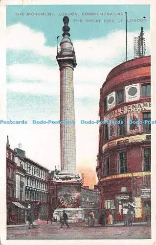 R503202 London The Monument Commemorating the Great Fire of London G D and D