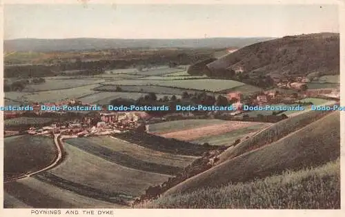R503359 Poynings und der Deich Postkarte