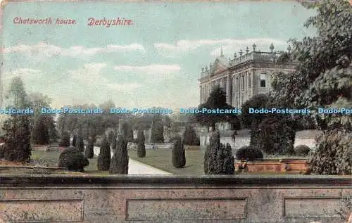 R503376 Derbyshire Chatsworth House J W M und R P S Serie Sheffield 1905