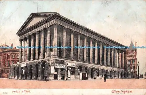 R503685 Birmingham Town Hall Postkarte