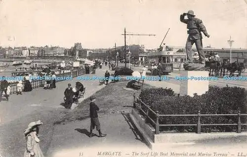 R503714 Margate The Surf Life Boat Memorial and Marine Terrace LL 35