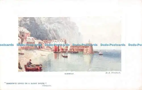 R503831 Clovelly Glorious Devon Tuck Oilette Series II No 9725 H B Wimbush