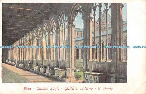 R503931 Pisa Campo Santo Galleria Interna G Pisano Federigo Lanzi Postkarte