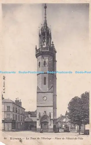 R504108 B F Paris 44 Evreux La Tour de lHorloge Place de lHotel de Ville