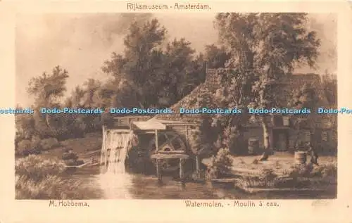 R504263 Rijksmuseum Amsterdam M Hobbema Watermolen Moulin a eau